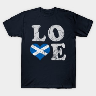 Scotland Flag Love Scottish Scot Family Heritage T-Shirt